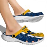 Personalized West Virginia Mountaineers Vertical Stripes Crocs Best selling