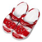 Personalized Wisconsin Badgers Paint Splatter Graphics Crocs Best selling