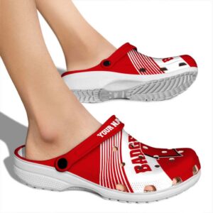 Personalized Wisconsin Badgers Vibrant Dual Tone Crocs High quality