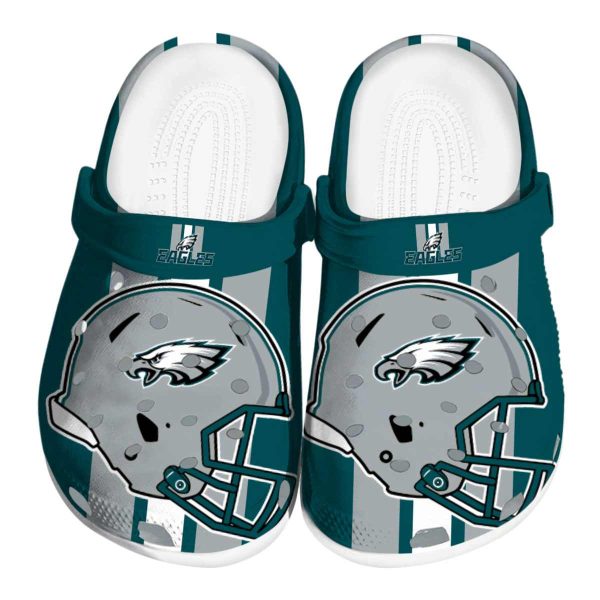 Philadelphia Eagles Helmet Stripes Crocs Best selling