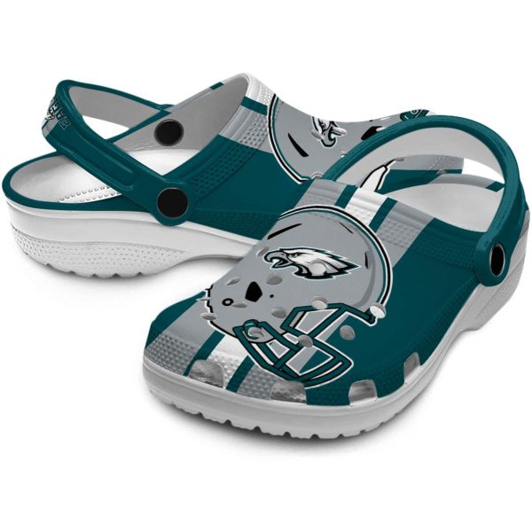 Philadelphia Eagles Helmet Stripes Crocs Latest Model
