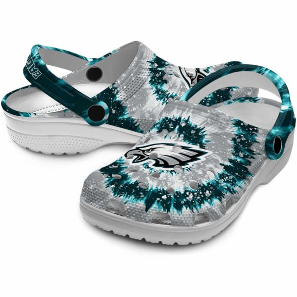 Philadelphia Eagles Radiant Burst Effect Crocs Latest Model