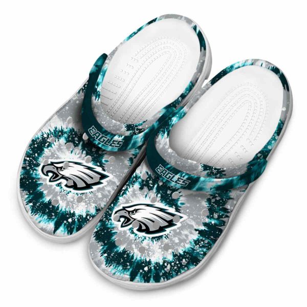 Philadelphia Eagles Radiant Burst Effect Crocs Trendy