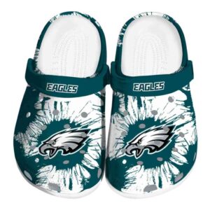 Philadelphia Eagles Splatter Graphics Crocs Best selling