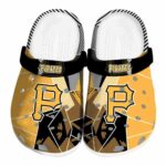 Pittsburgh Pirates Geometric Background Crocs Best selling