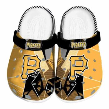 Pittsburgh Pirates Geometric Background Crocs Best selling
