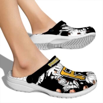 Pittsburgh Pirates Splatter Graphics Crocs High quality