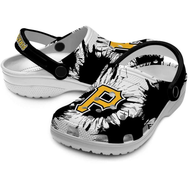 Pittsburgh Pirates Splatter Graphics Crocs Latest Model