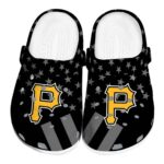 Pittsburgh Pirates Stellar Stripes Theme Crocs Best selling