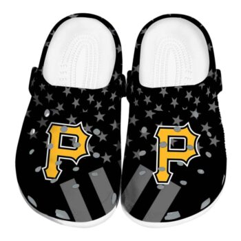 Pittsburgh Pirates Stellar Stripes Theme Crocs Best selling