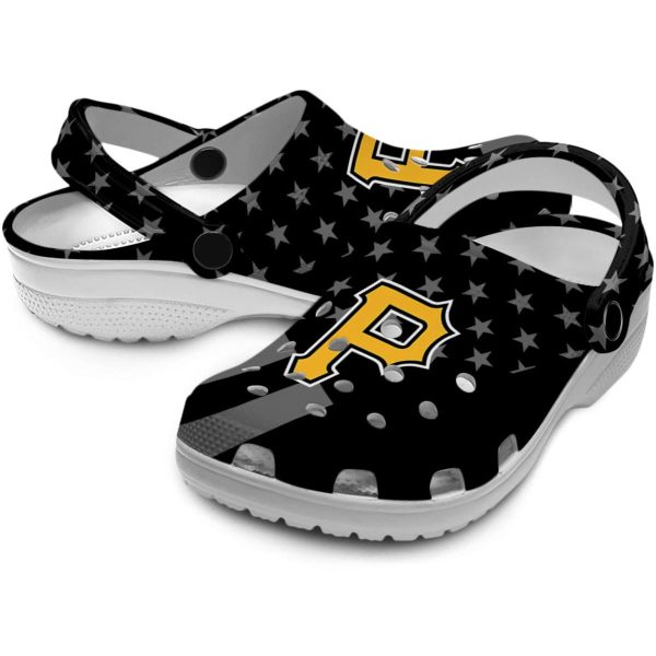 Pittsburgh Pirates Stellar Stripes Theme Crocs Latest Model