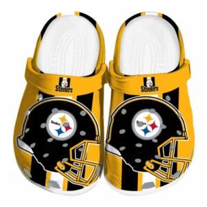 Pittsburgh Steelers Helmet Stripes Crocs Best selling