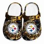 Pittsburgh Steelers Radiant Burst Effect Crocs Best selling