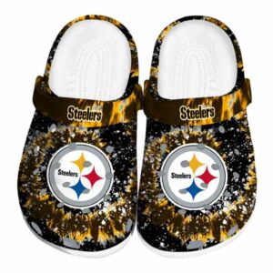 Pittsburgh Steelers Radiant Burst Effect Crocs Best selling