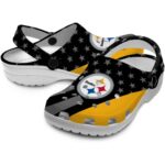 Pittsburgh Steelers Stellar Stripes Theme Crocs Best selling