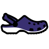 Purple Crocs