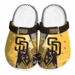San Diego Padres Geometric Background Crocs Best selling
