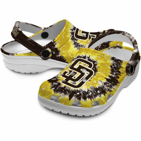 San Diego Padres Radiant Burst Effect Crocs Latest Model