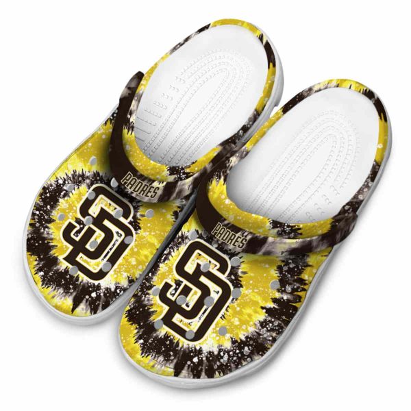 San Diego Padres Radiant Burst Effect Crocs Trendy
