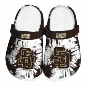 San Diego Padres Splatter Graphics Crocs Best selling