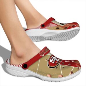 San Francisco 49ers Geometric Background Crocs High quality