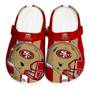 San Francisco 49ers Helmet Stripes Crocs Best selling