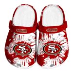 San Francisco 49ers Splatter Graphics Crocs Best selling