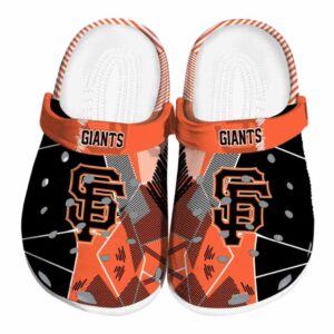 San Francisco Giants Geometric Background Crocs Best selling
