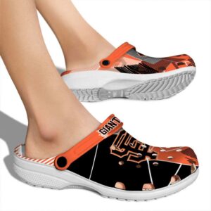 San Francisco Giants Geometric Background Crocs High quality