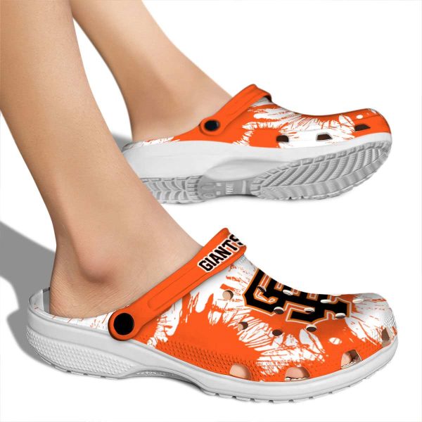 San Francisco Giants Splatter Graphics Crocs High quality