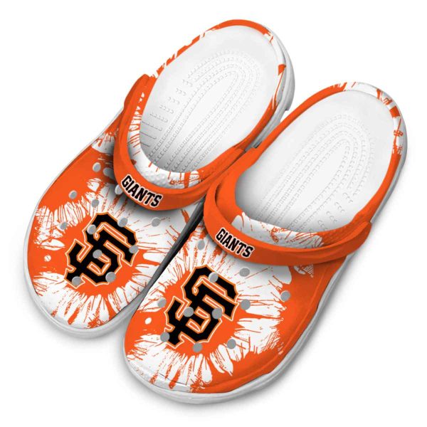 San Francisco Giants Splatter Graphics Crocs Trendy