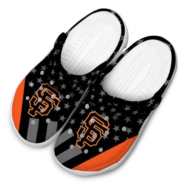 San Francisco Giants Stellar Stripes Theme Crocs Trendy