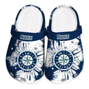 Seattle Mariners Splatter Graphics Crocs Best selling