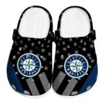 Seattle Mariners Stellar Stripes Theme Crocs Best selling