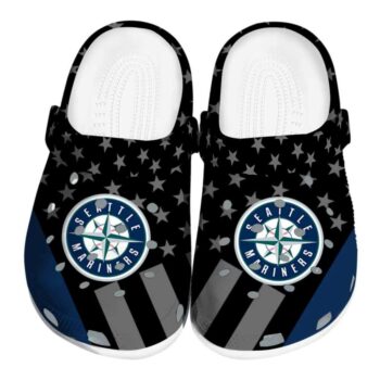 Seattle Mariners Stellar Stripes Theme Crocs Best selling