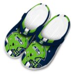 Seattle Seahawks Helmet Stripes Crocs Best selling