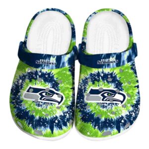 Seattle Seahawks Radiant Burst Effect Crocs Best selling