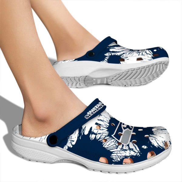 Seattle Seahawks Splatter Graphics Crocs High quality