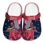 St Louis Cardinals Geometric Background Crocs Best selling