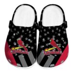 St Louis Cardinals Stellar Stripes Theme Crocs Best selling
