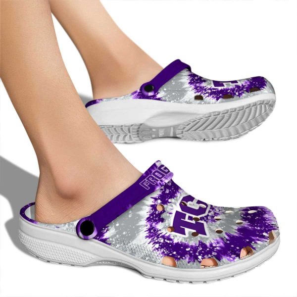 TCU Horned Frogs Radiant Burst Effect Crocs High quality