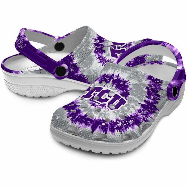 TCU Horned Frogs Radiant Burst Effect Crocs Latest Model