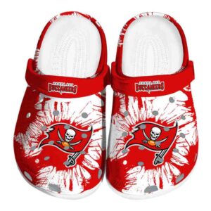 Tampa Bay Buccaneers Splatter Graphics Crocs Best selling