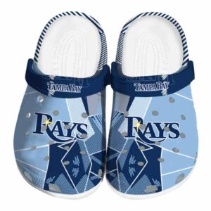 Tampa Bay Rays Geometric Background Crocs Best selling
