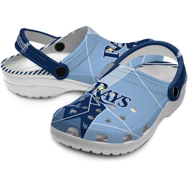 Tampa Bay Rays Geometric Background Crocs Latest Model
