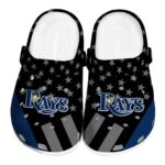 Tampa Bay Rays Stellar Stripes Theme Crocs Best selling