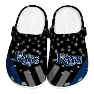 Tampa Bay Rays Stellar Stripes Theme Crocs Best selling