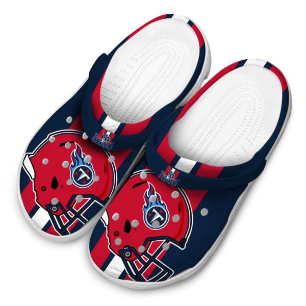 Tennessee Titans Helmet Stripes Crocs Trendy