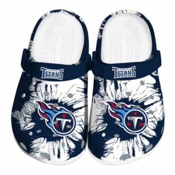 Tennessee Titans Splatter Graphics Crocs Best selling