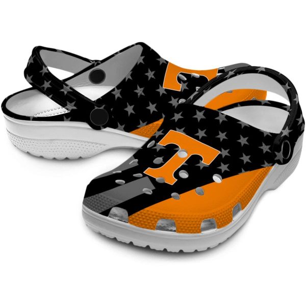 Tennessee Volunteers Stellar Stripes Theme Crocs Latest Model